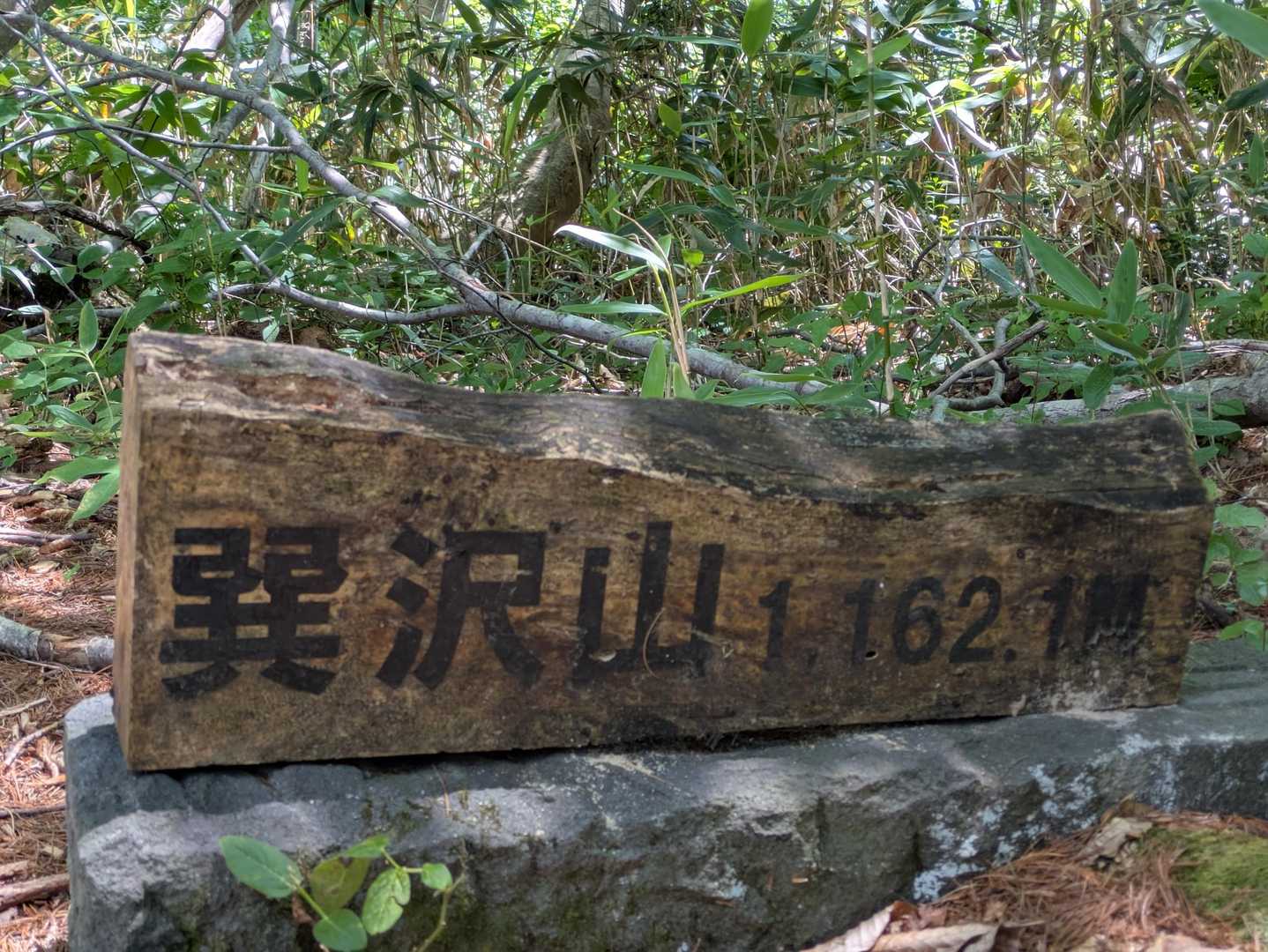 巽沢山到着