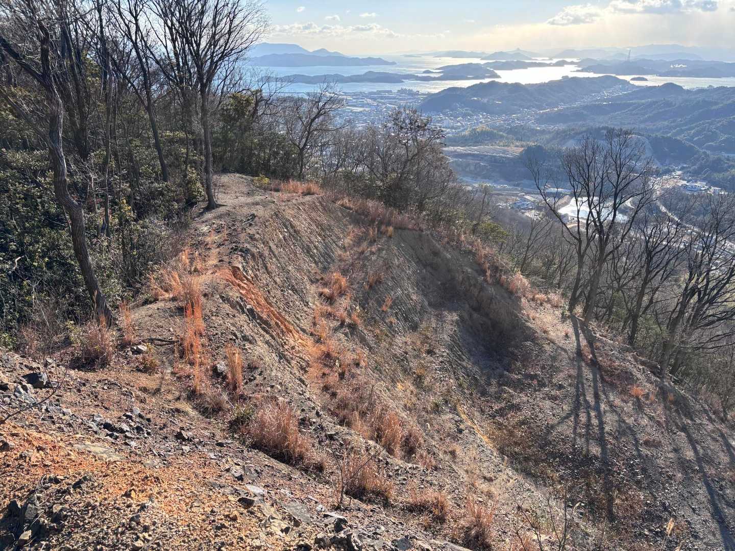 高旗山-麦飯山-獣よけフェンス-麦飯山登山口-賽峠 周回コースの写真