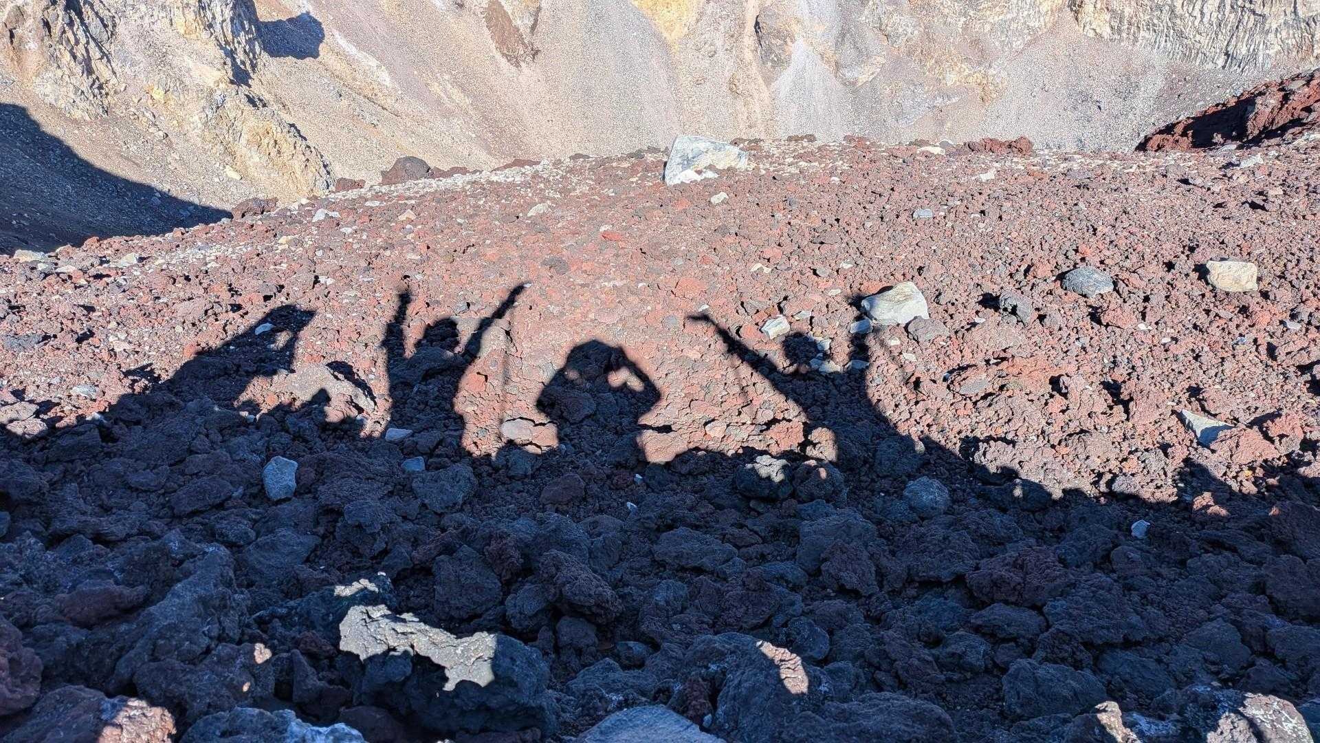 影が映ってる😁