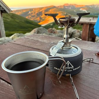 食後コーヒー☕️
準備して5時半に出発！白雲岳避難小屋→忠別岳
忠別岳→ヒサゴ沼→トムラウシ縦走する方が多いです。