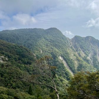 猫岳方面から見た釈迦ヶ岳