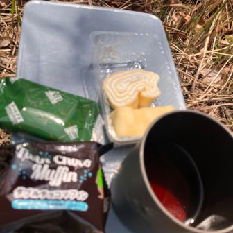 しっかりおやつと☕️も