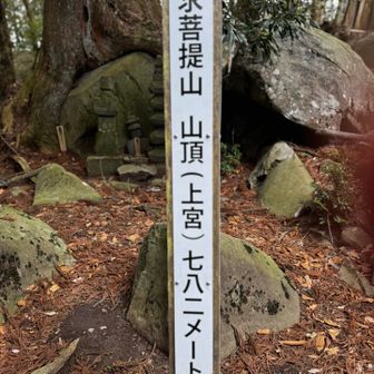 求菩提山　山頂　とうちゃーく^_^