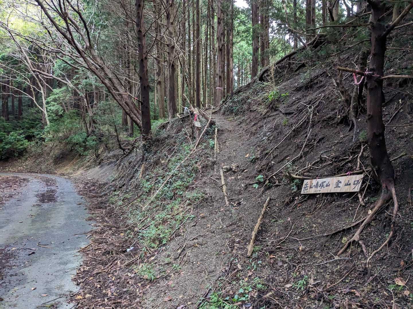 粟ヶ岳-高塚山-岳山 周回コースの写真