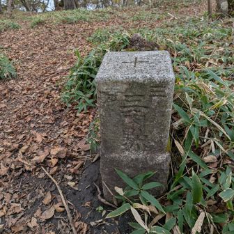 クラッシックタイプの三角点。
この向こうに地蔵岳が⋯🫥