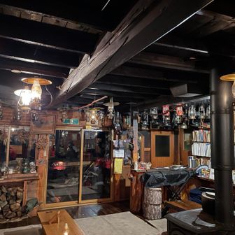 ランプの小屋なので雰囲気も最高