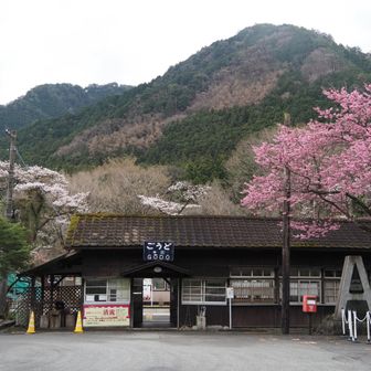 駅舎を撮ってたら、近所の方がわんこ散歩に来てた
しばし、お話