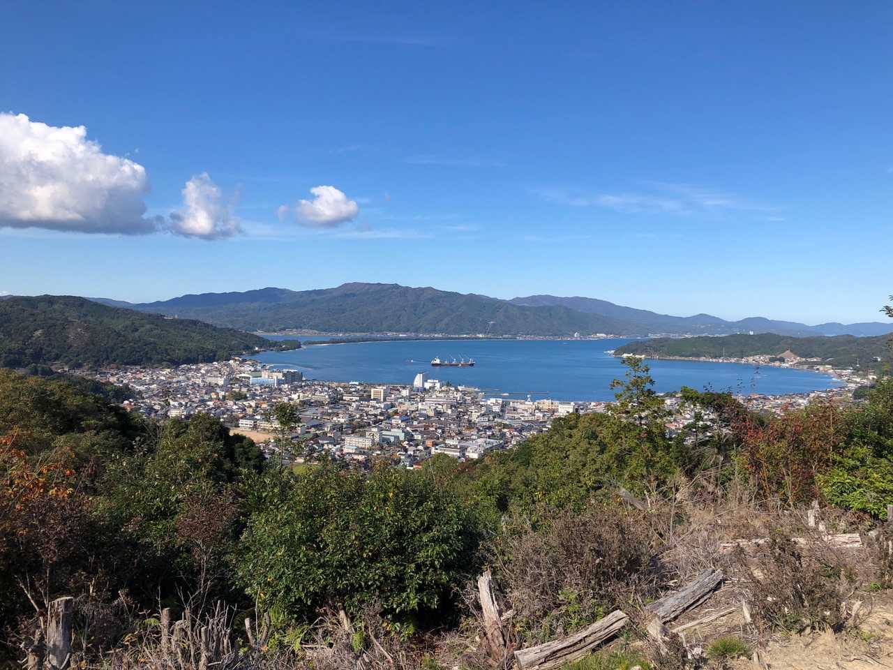 八幡山山頂からの眺め
いつもながらのバランスの良い展望です。