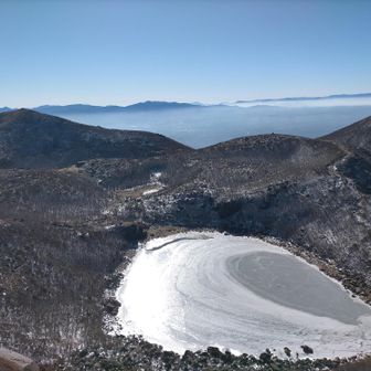 阿蘇山まで見えます