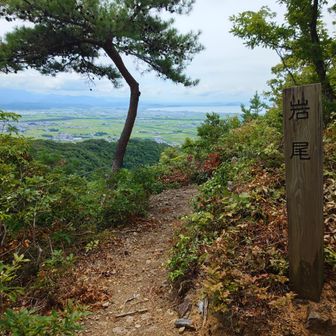 貴重な展望となる岩尾展望所。