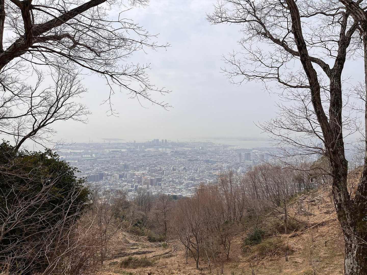 今日も霞んでて展望はイマイチ😭