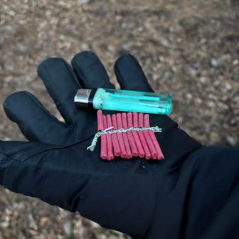 一応、爆竹鳴らして入山しました。