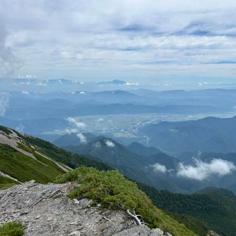大町•安曇野が見えますね