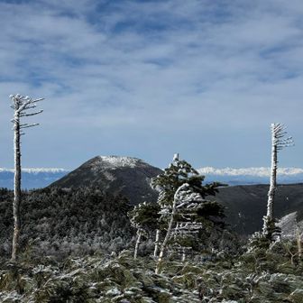 乗鞍岳と樹氷