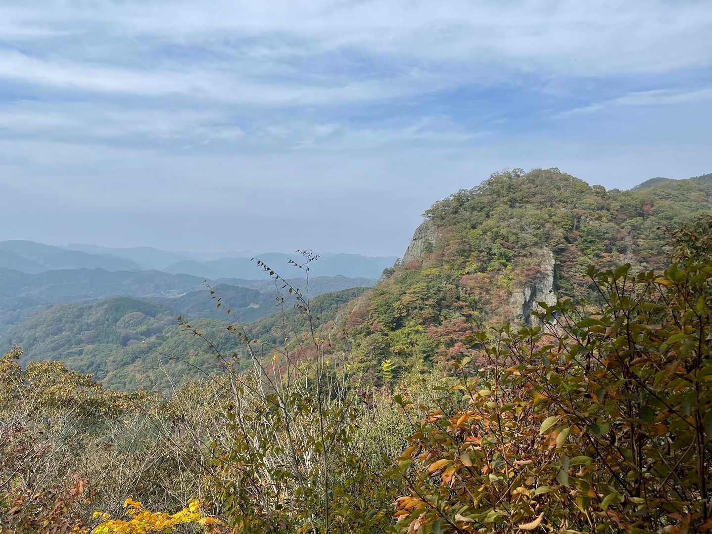 篭岩展望台から