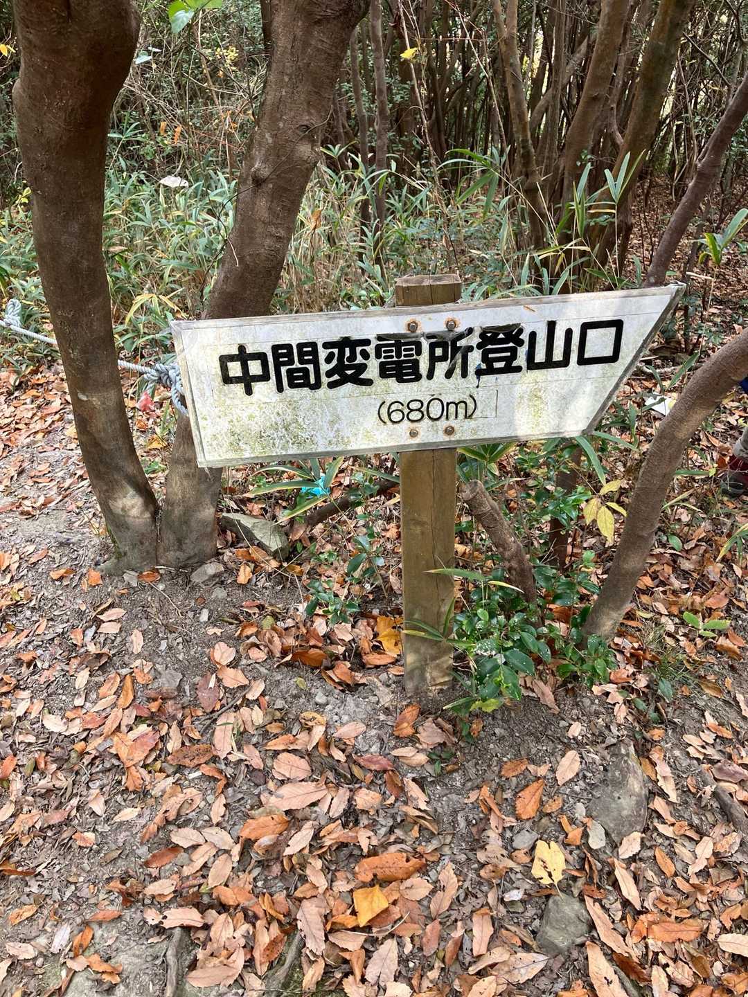堂山登山道入口-堂山北嶺-六ッ目山-中間変電所登山口 周回コースの写真