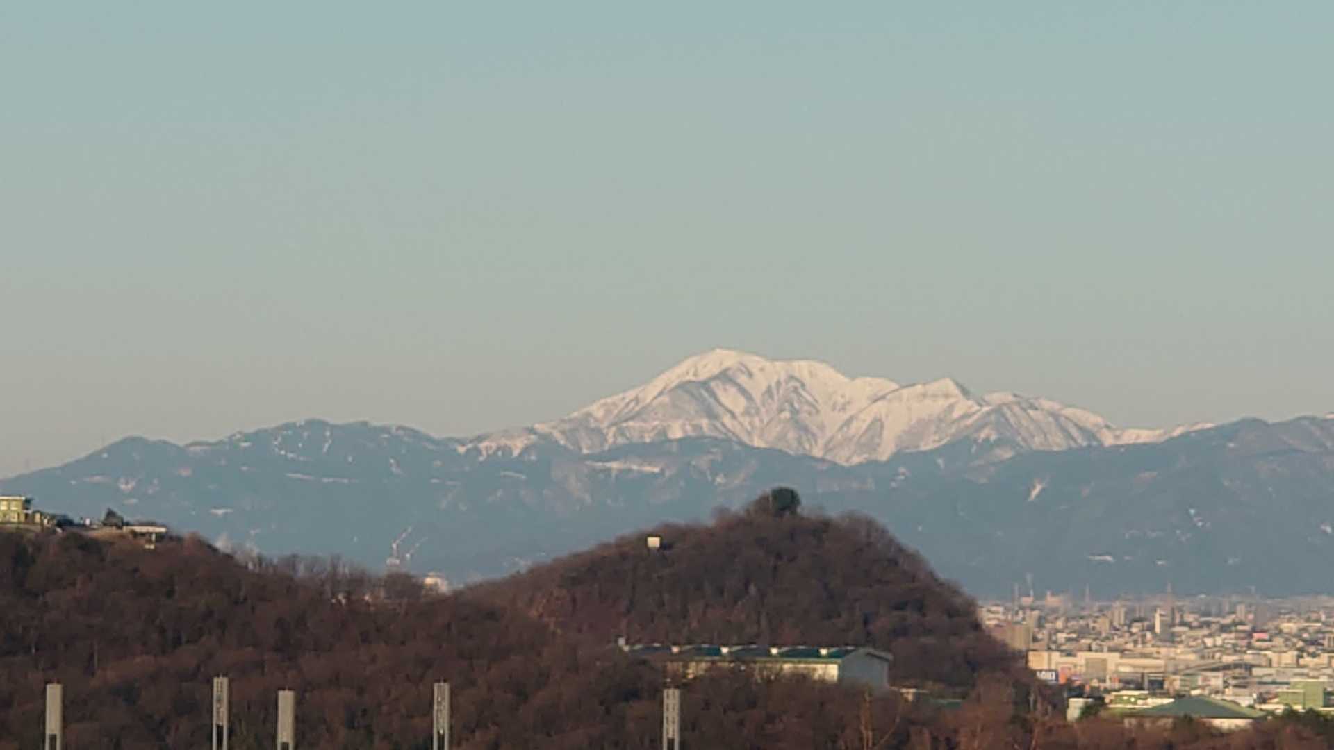 伊吹山 雪だらけです