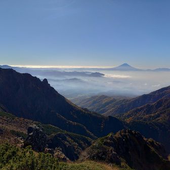 富士山もクッキリ