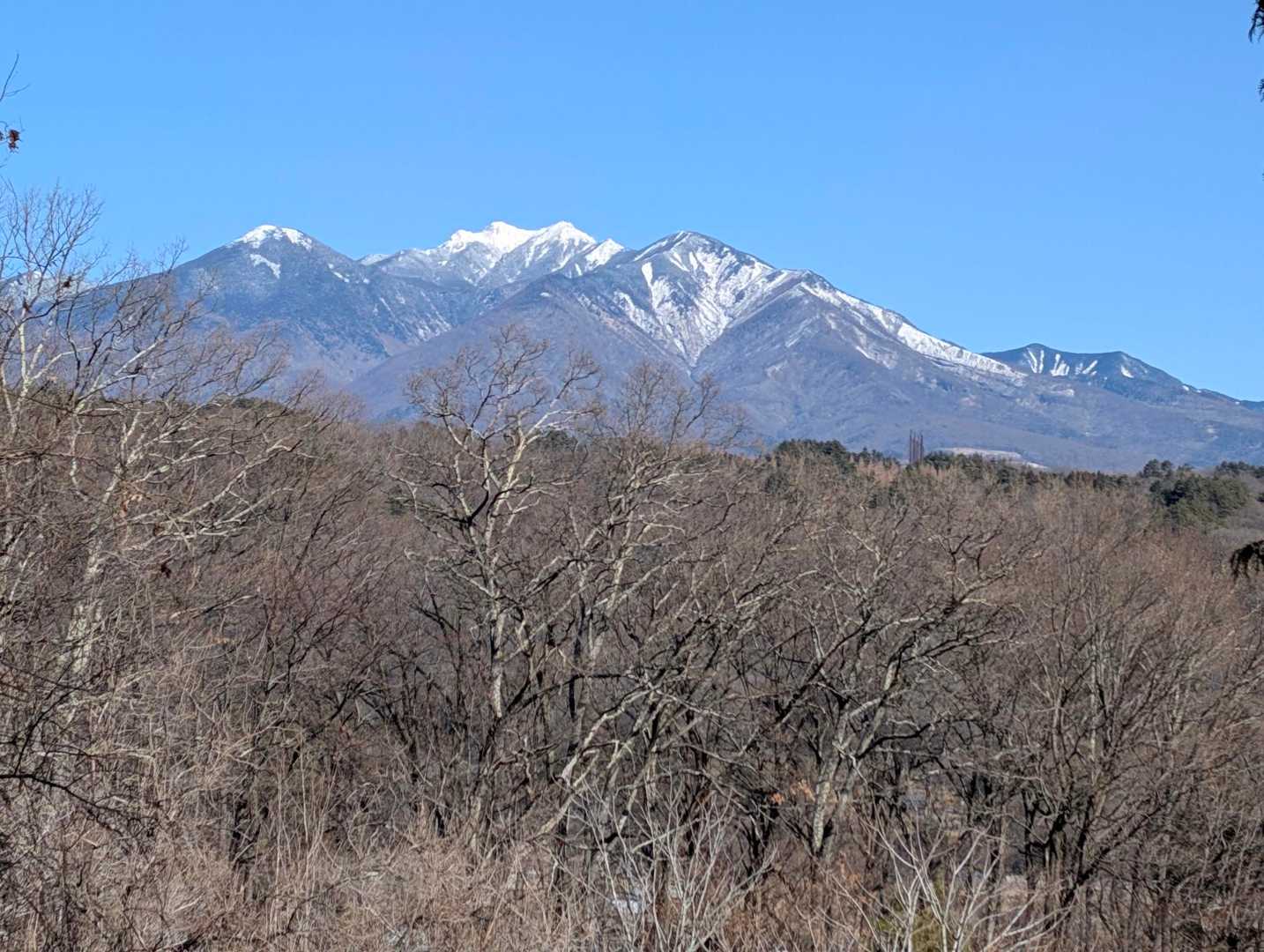 途中からは八ヶ岳