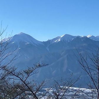 夕方でも雲一つない晴天☀️槍ヶ岳もはっきり見えました😆