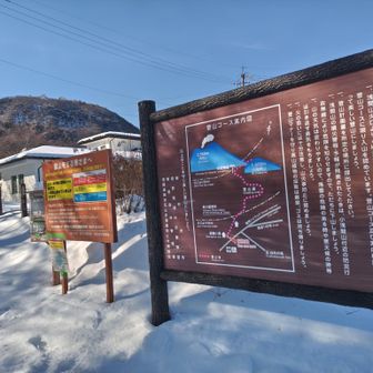 浅間山・黒斑山・篭ノ登山 下山して小浅間山を振り返る