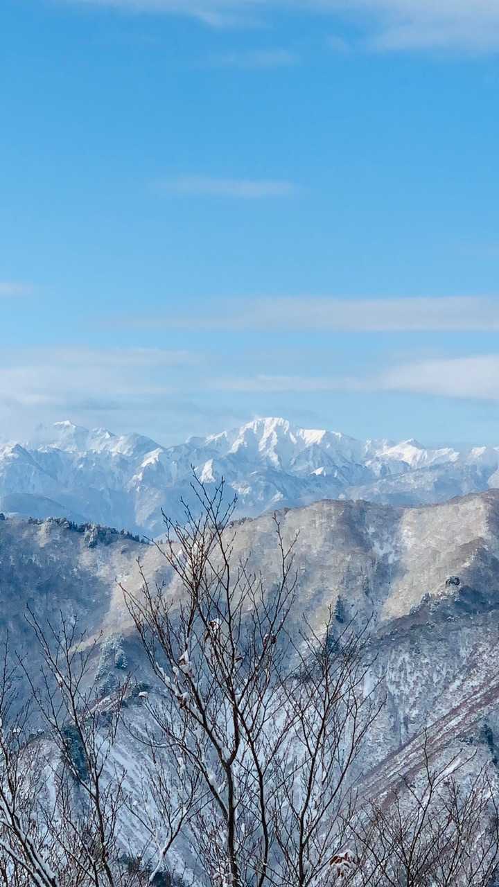 雪化粧した白山はほんと美人さん🏔😍