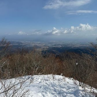 さて下山。下界は雪ないなぁ。