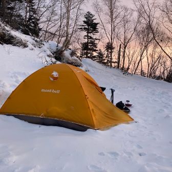 風もなく他のテントもないので静かで、穏やかな夜でした💤