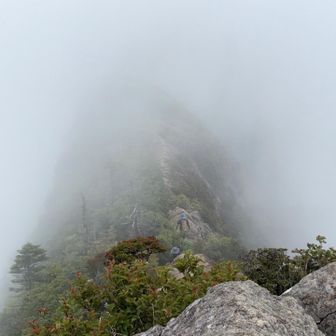 曇ってて天狗岳が見えなかったのは残念