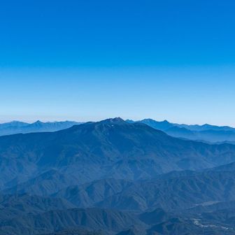 乗鞍岳の奥に北アルプスの秀峰がずらり
