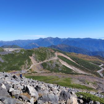 今日もかっこいい槍ヶ岳が見える⛰️