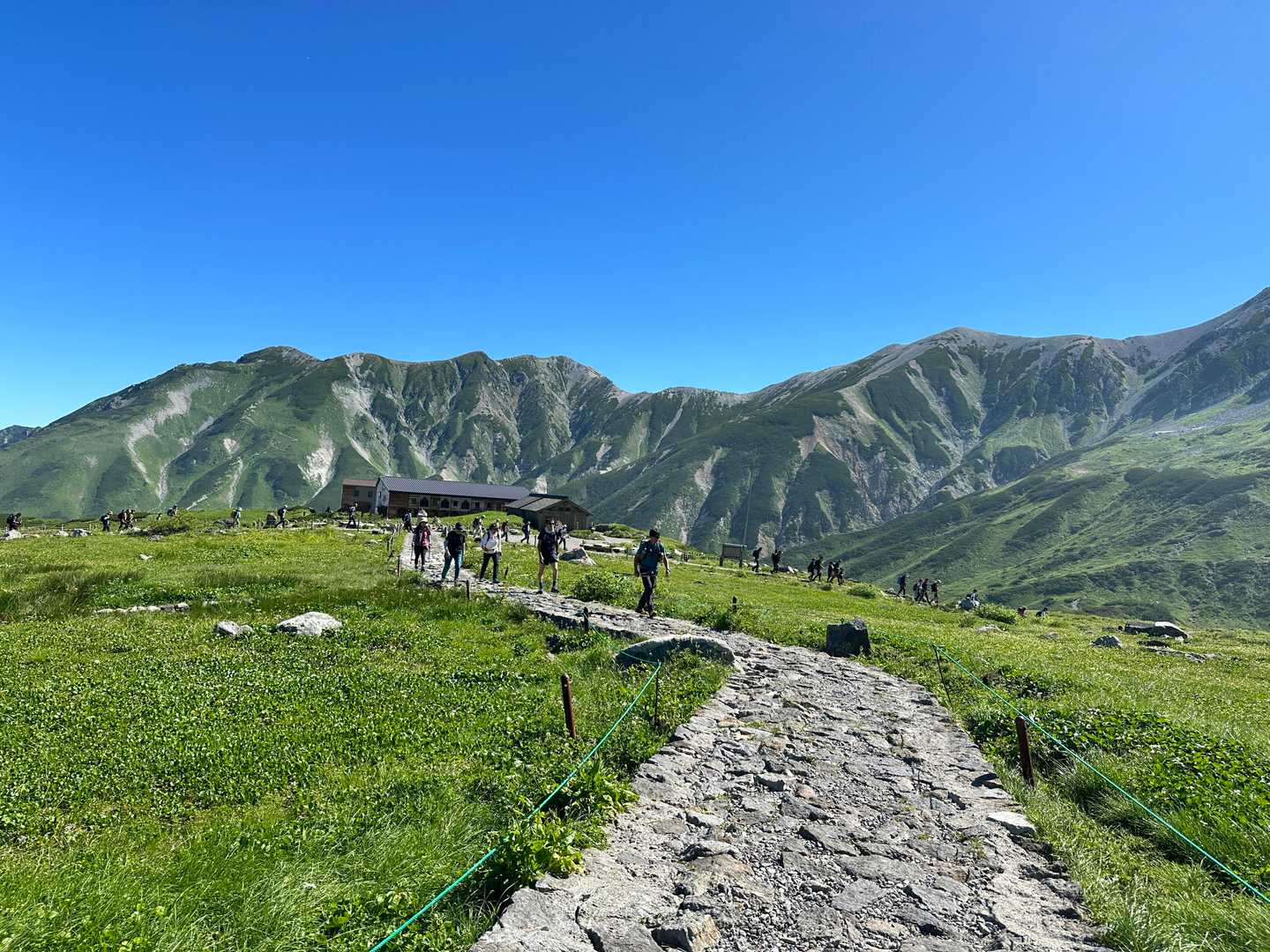 大日連山方面、朝は快晴～☀
今日は浄土山･龍王岳･雄山･大汝山～神の道下山でみくりが池の予定です。
