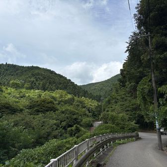 小仏峠方向の眺め。暑い。