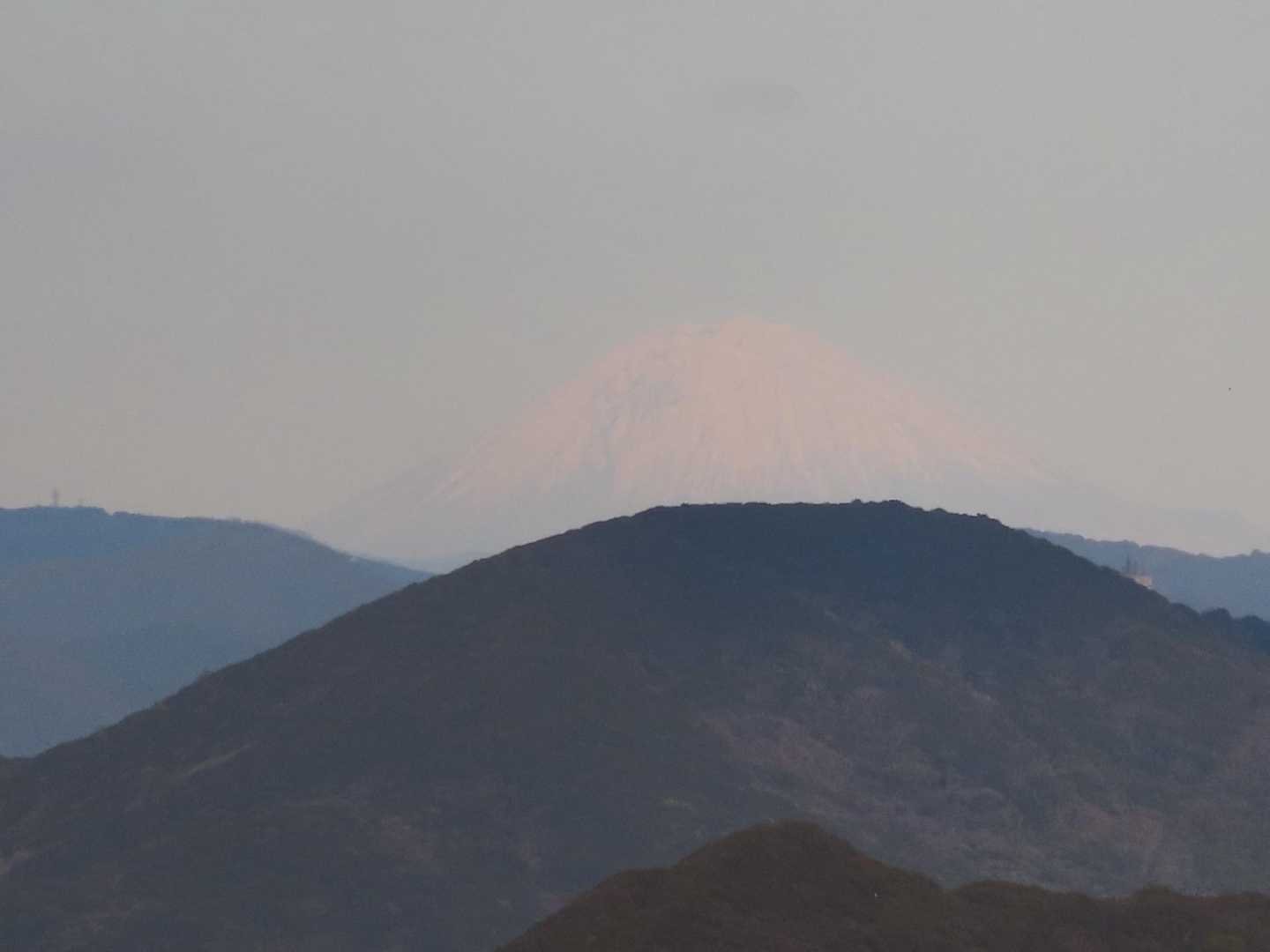 富士山 顔出してくれた