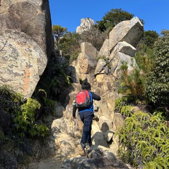 男の子はやっぱ岩登りが楽しいみたい😀