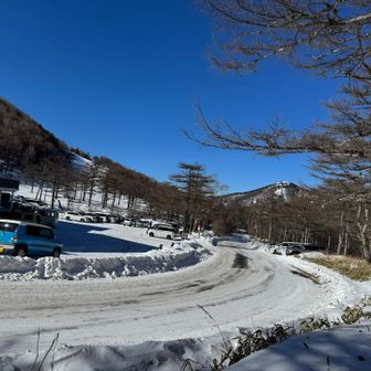 中コースから戻ってきました駐車場🅿️