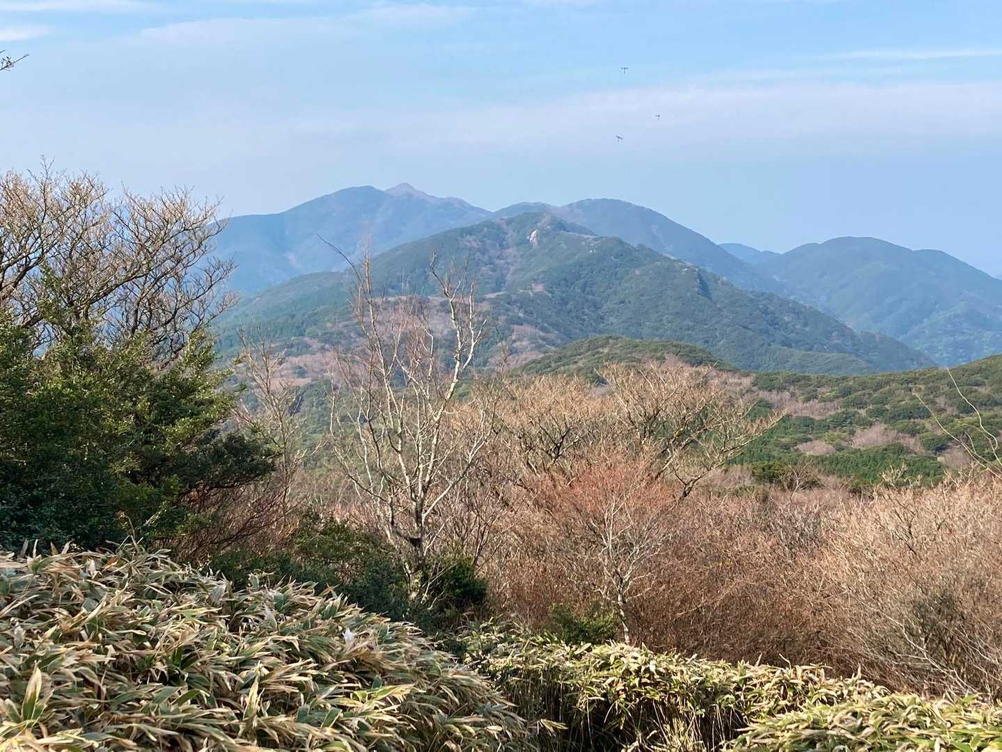 脊振山山頂へは行かず
矢筈峠から椎原峠へ
いつもの金山のトンガリを確認♪
少し青空も見えてきました