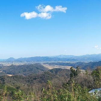 ご褒美😄湖山池、日本海、鳥取市街、中国山地の山々