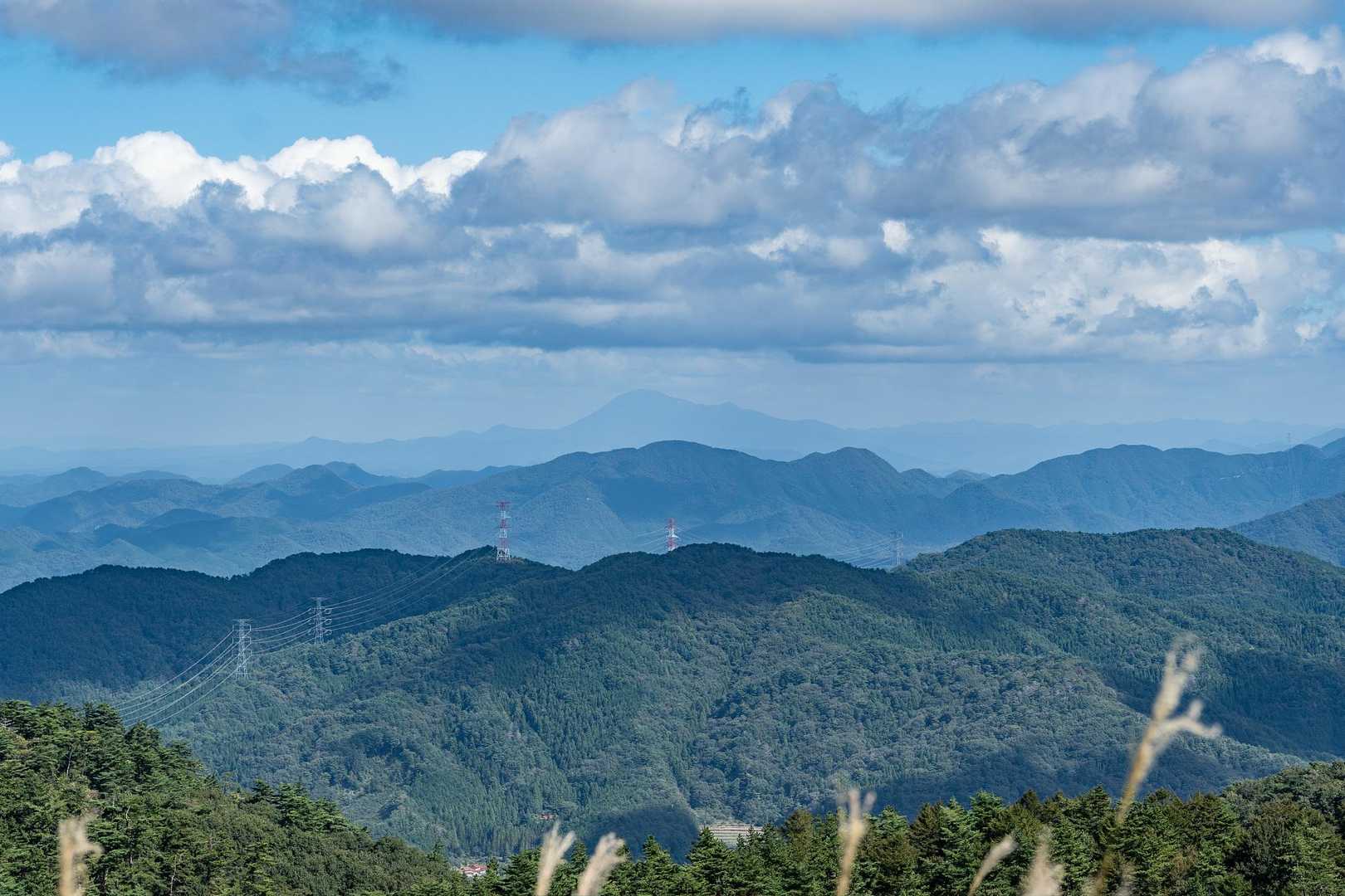 三瓶山も見えています