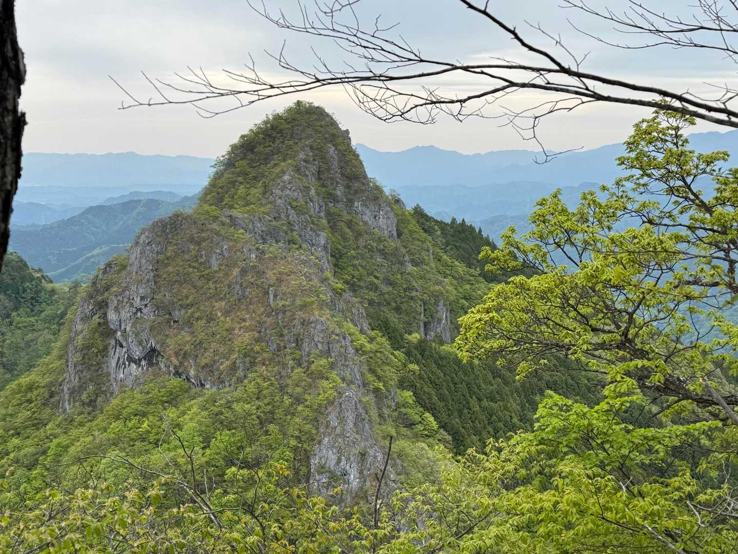 振り返るとさっき登った東岳👀