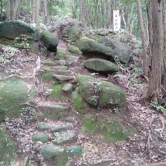 石の登山道