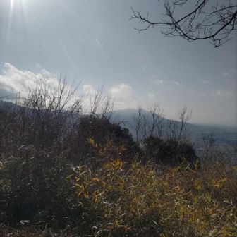 雨引山から筑波山
