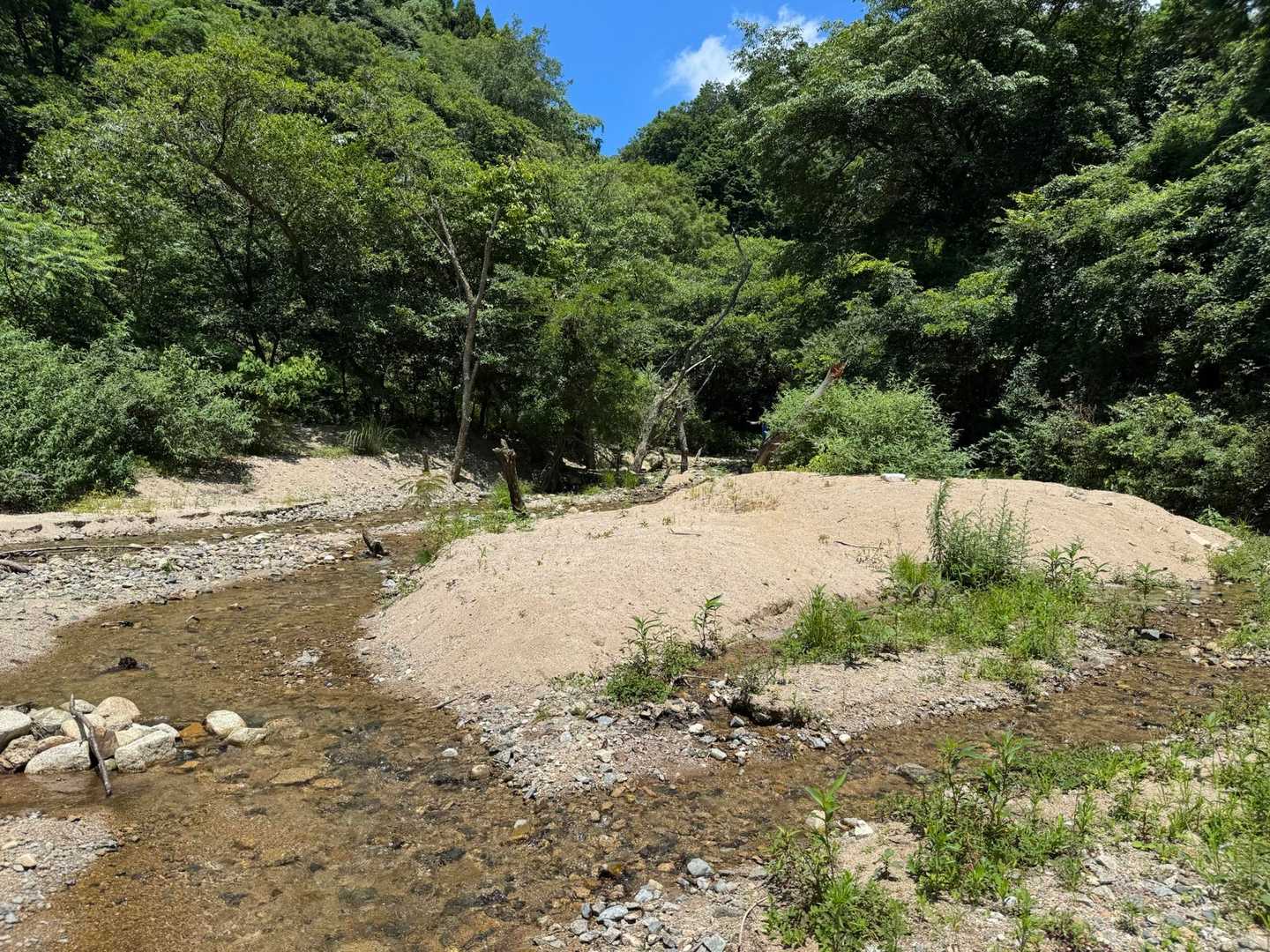 入り口発見　いっきに　涼しい気分　風が気持ちいい