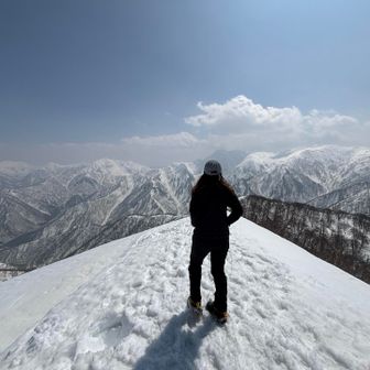 アテンドしてくれた山友さんと上越国境稜線オールスターズ✨