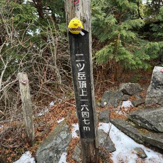 二ッ岳に到着😱
なかなかの道のりでした💦