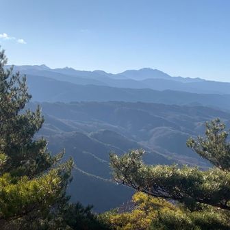 百畳岩からの南アルプス