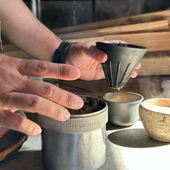 アーモンドミルクで煮出したチャイをいただきました☕️おいしすぎるっ！