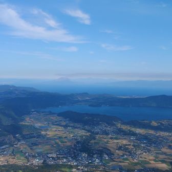 奥に桜島がありますが、写真には映りませんね