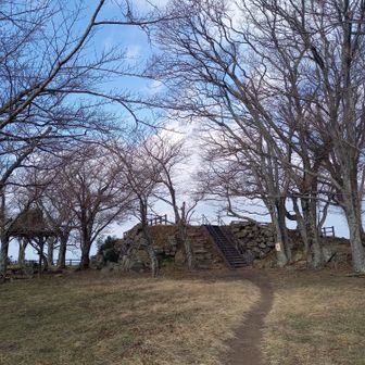 汗が噴出🤣久松山山頂天守閣跡