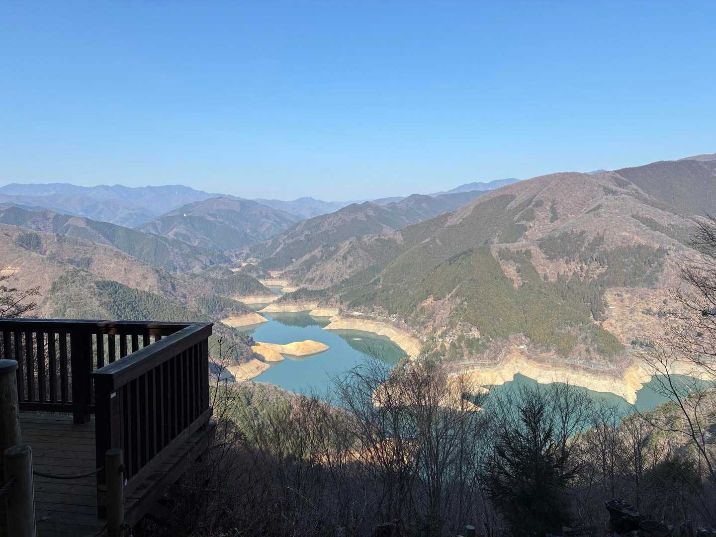 奥多摩湖バス停-指沢山 往復コースの写真
